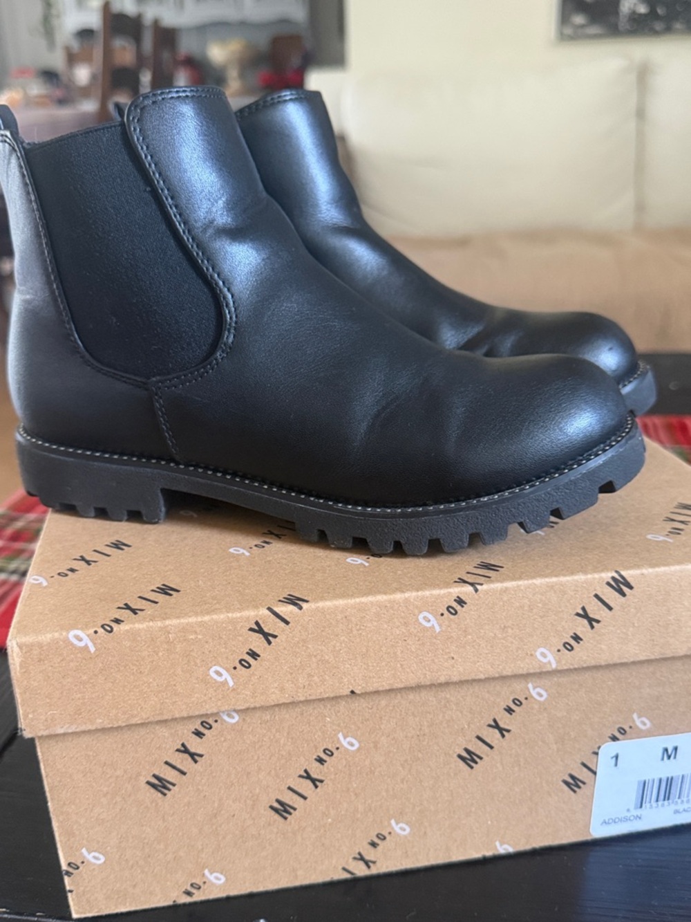 Mix No. 6 Black Kids Chelsea Zip Boot